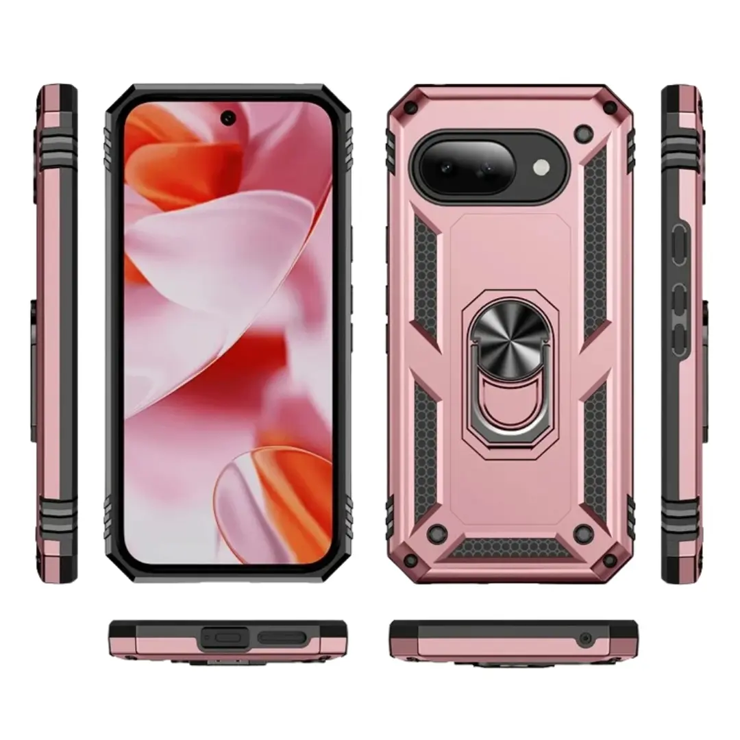Google Pixel 9A 2in1 Ring Stand Case Pink